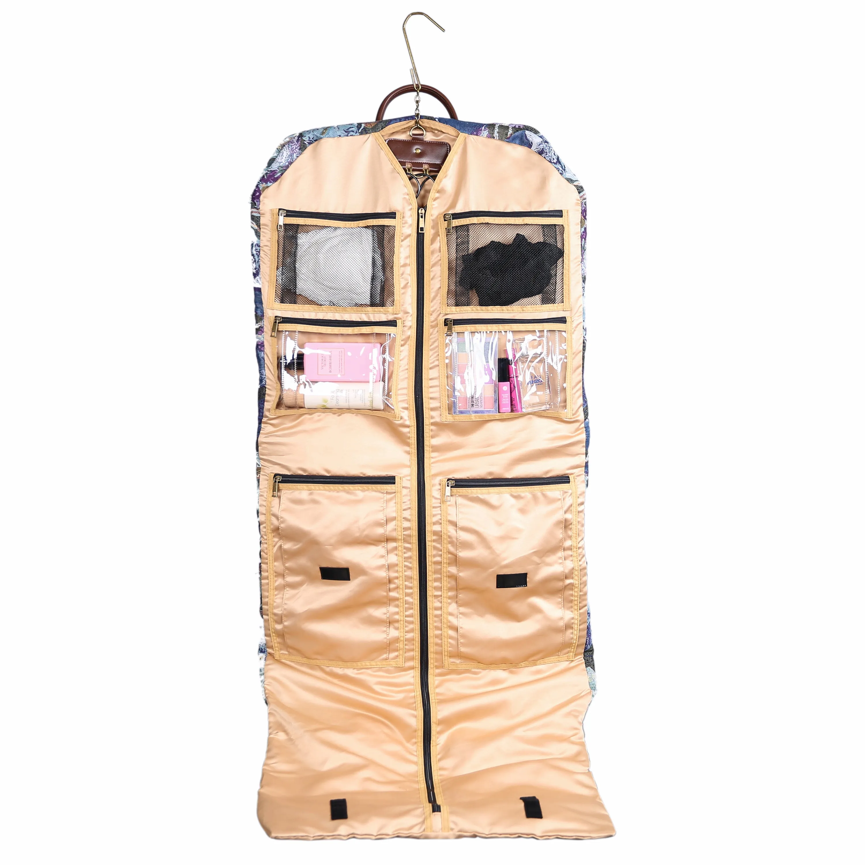 Abstract Blue Carpet Garment Bag