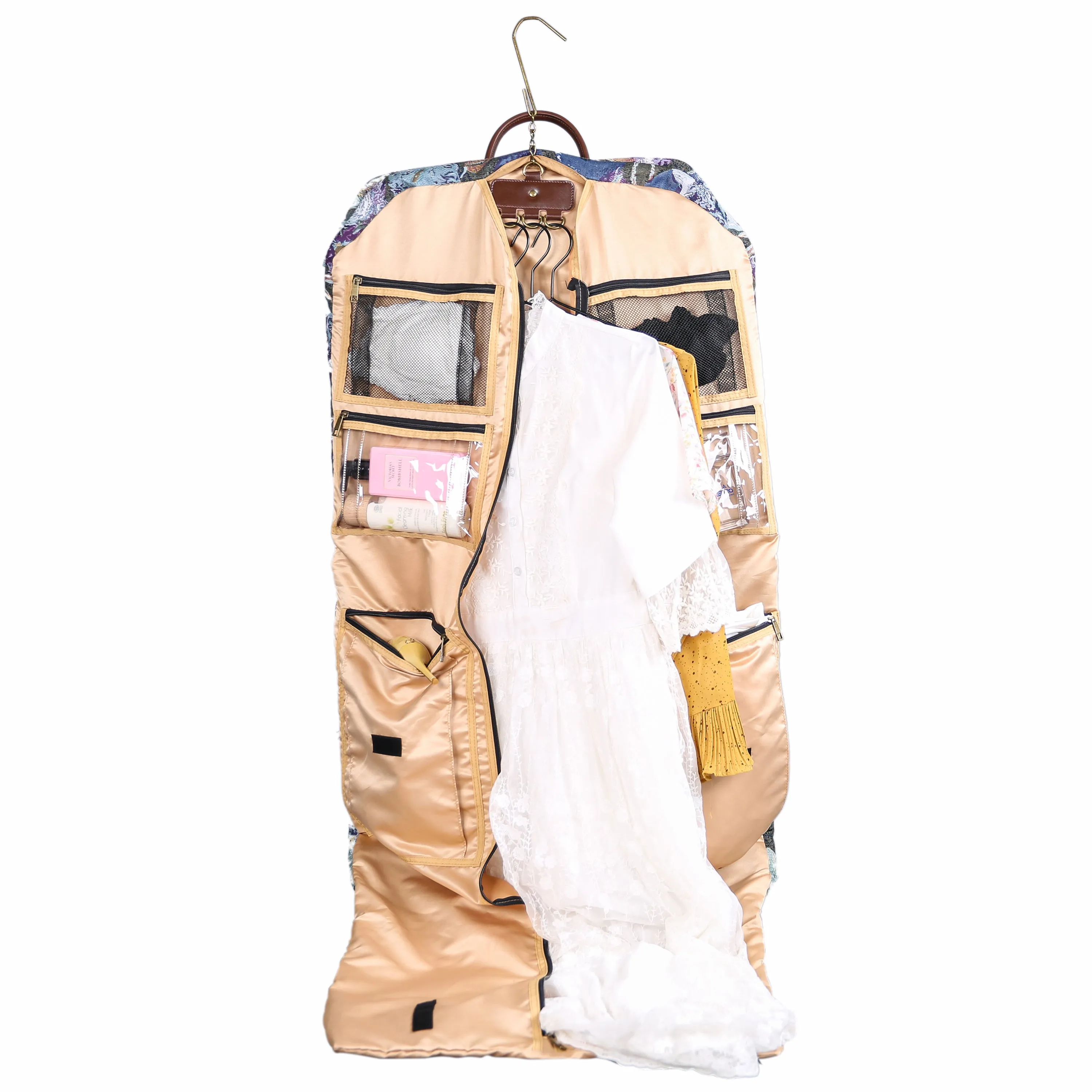 Abstract Blue Carpet Garment Bag