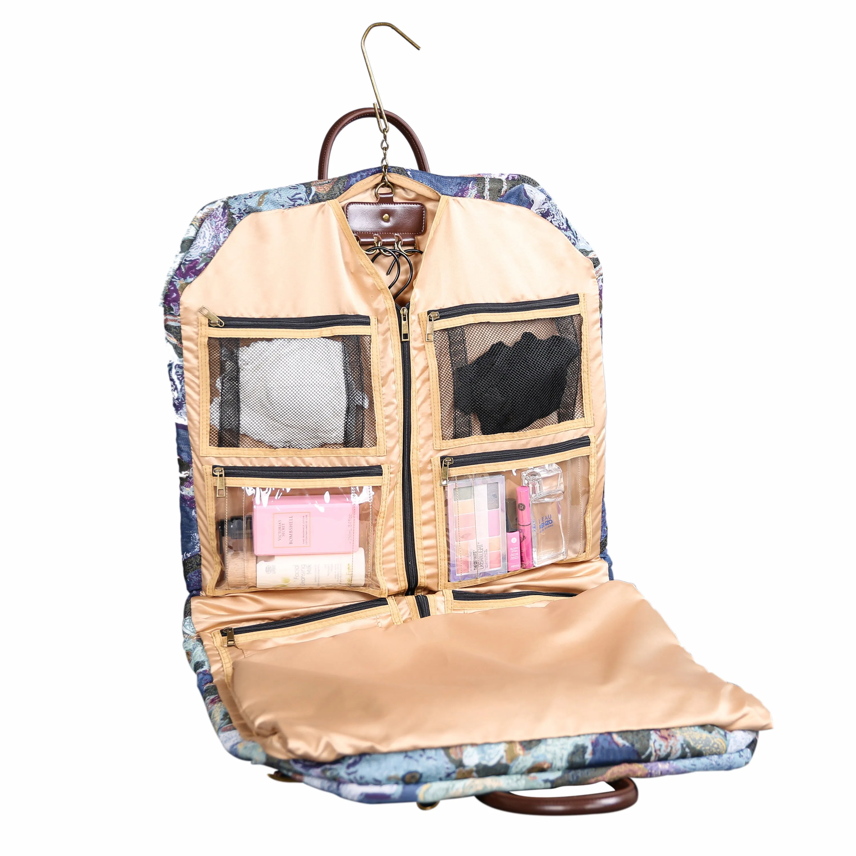 Abstract Blue Carpet Garment Bag