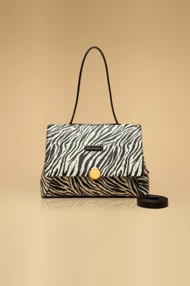 Animal Print Sling Bag Cum Handbag