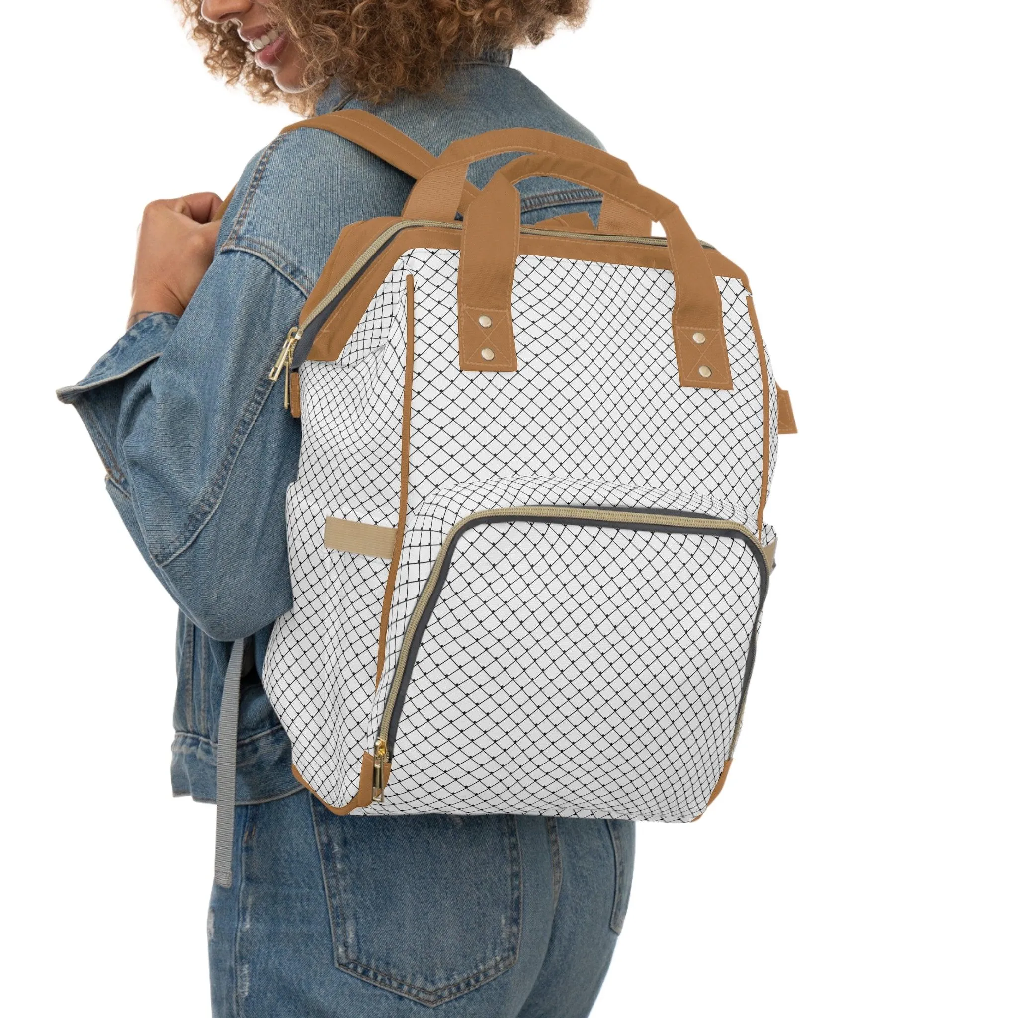 Artistic Luxury Diaper Backpack for Fashion-Forward Parents