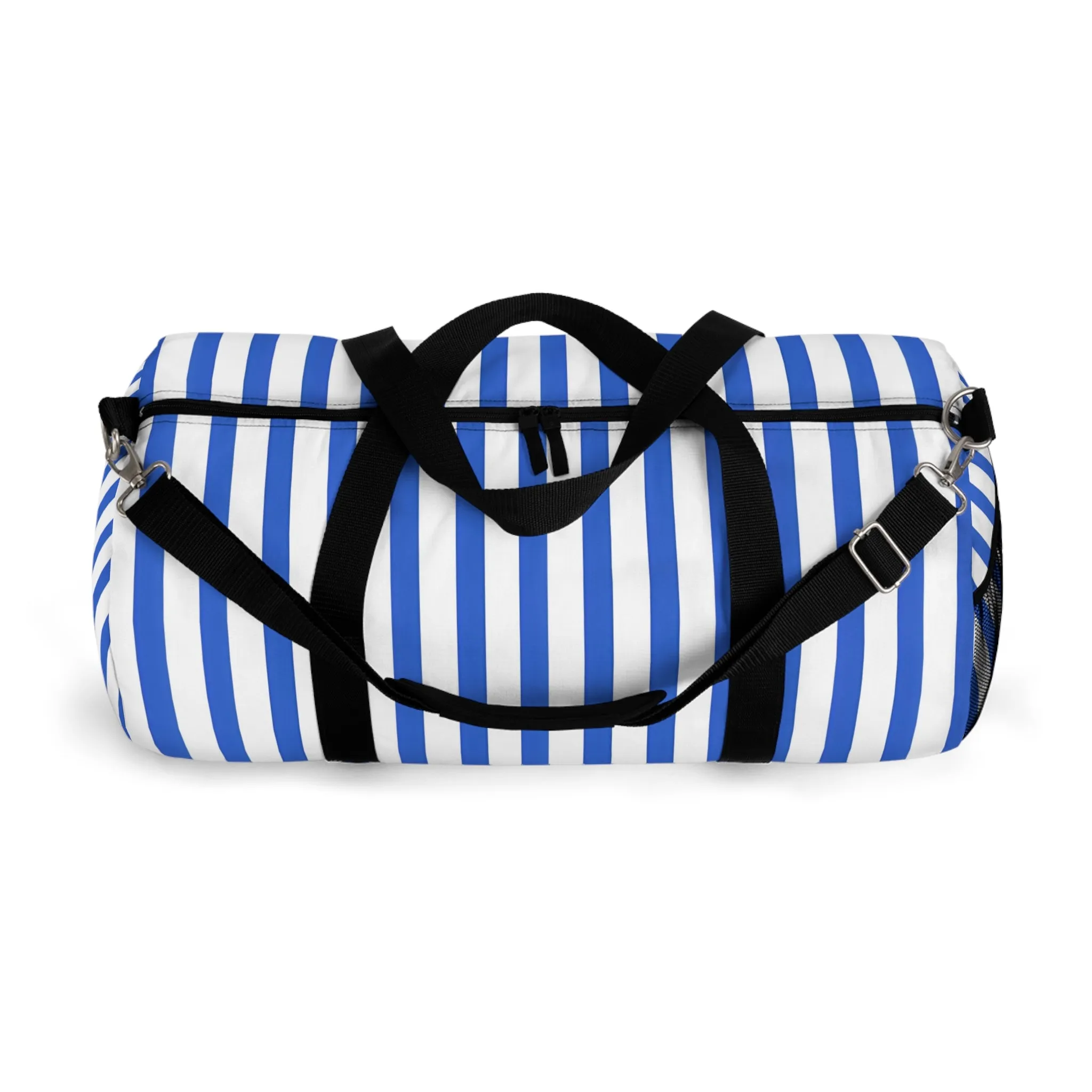 Azure Stripes Duffel Bag
