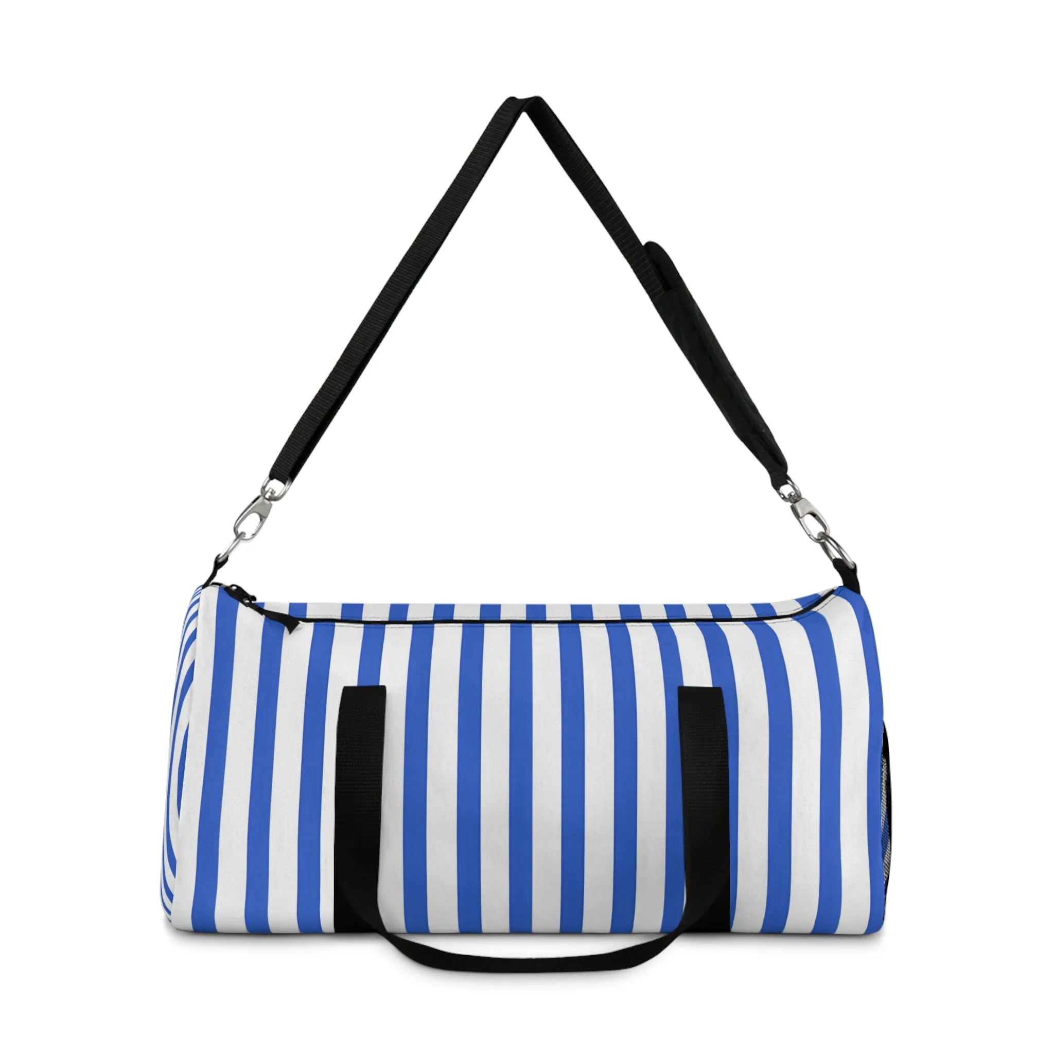 Azure Stripes Duffel Bag