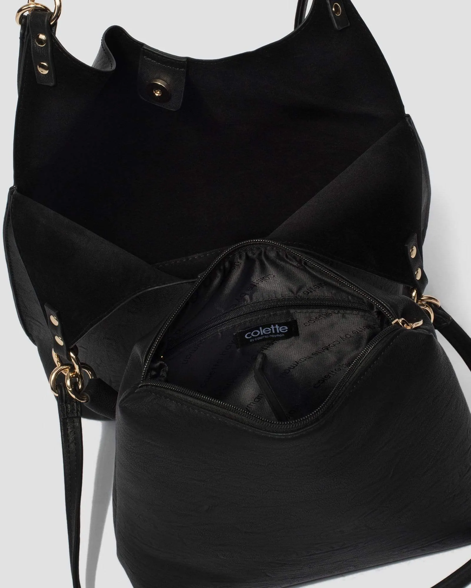 Black Camila Slouch Bag