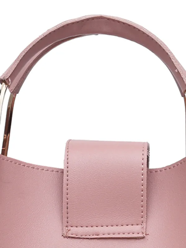 Blue Zone Planet |  Handbag One Shoulder Bucket Ladies Luggage Bag Three-Piece Set