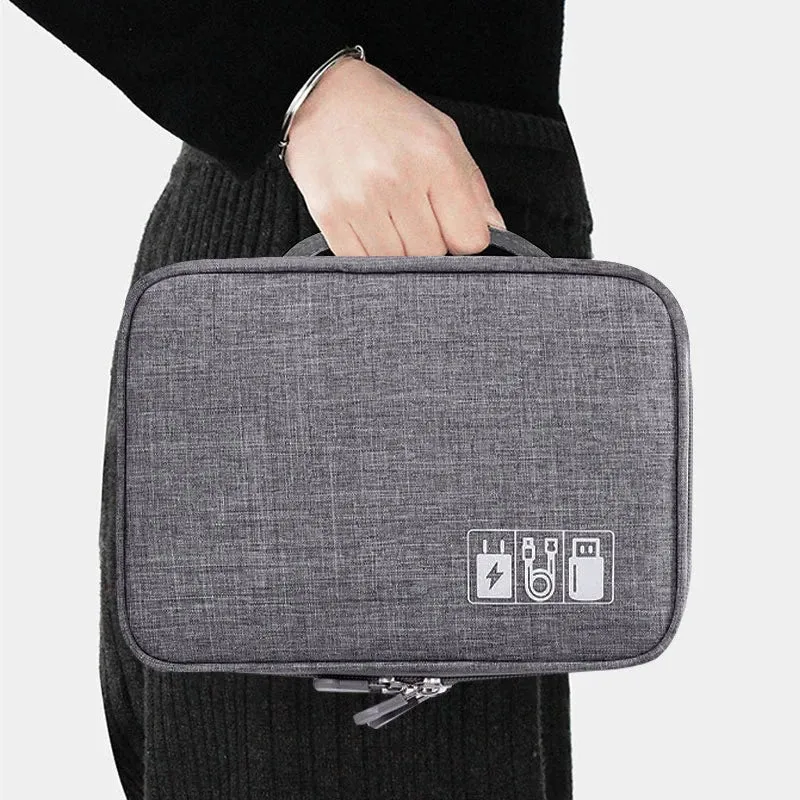 Cable Storage Bag Waterproof Digital Electronic Organizer