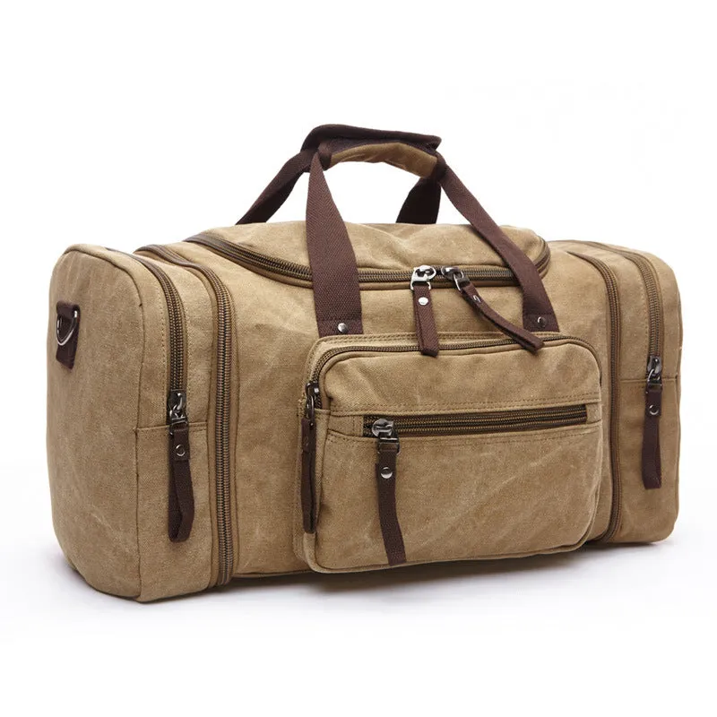 Canvas Duffle Travel Bag - GlamzLife