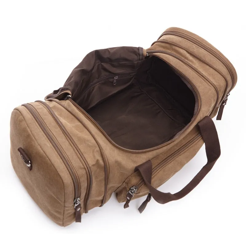 Canvas Duffle Travel Bag - GlamzLife