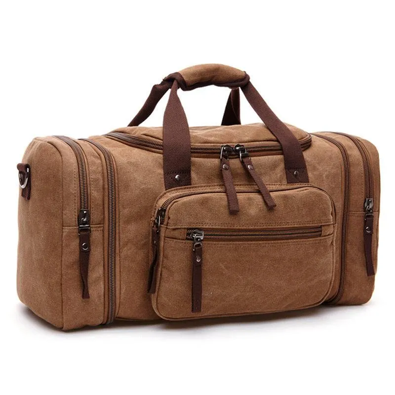 Canvas Duffle Travel Bag - GlamzLife