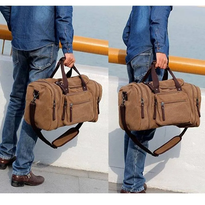 Canvas Duffle Travel Bag - GlamzLife