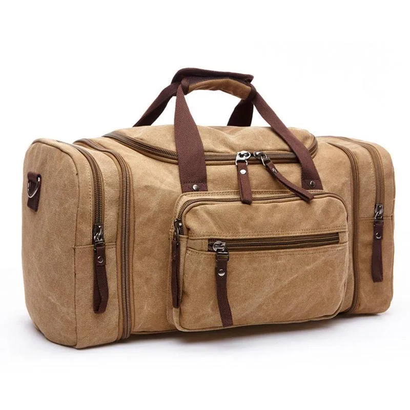 Canvas Duffle Travel Bag - GlamzLife