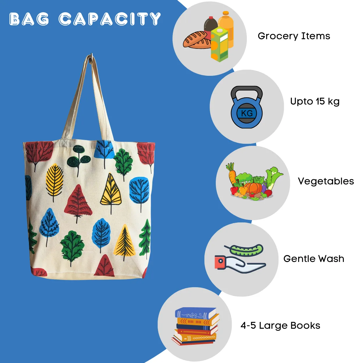 Canvas Shopping Bag - Leaf