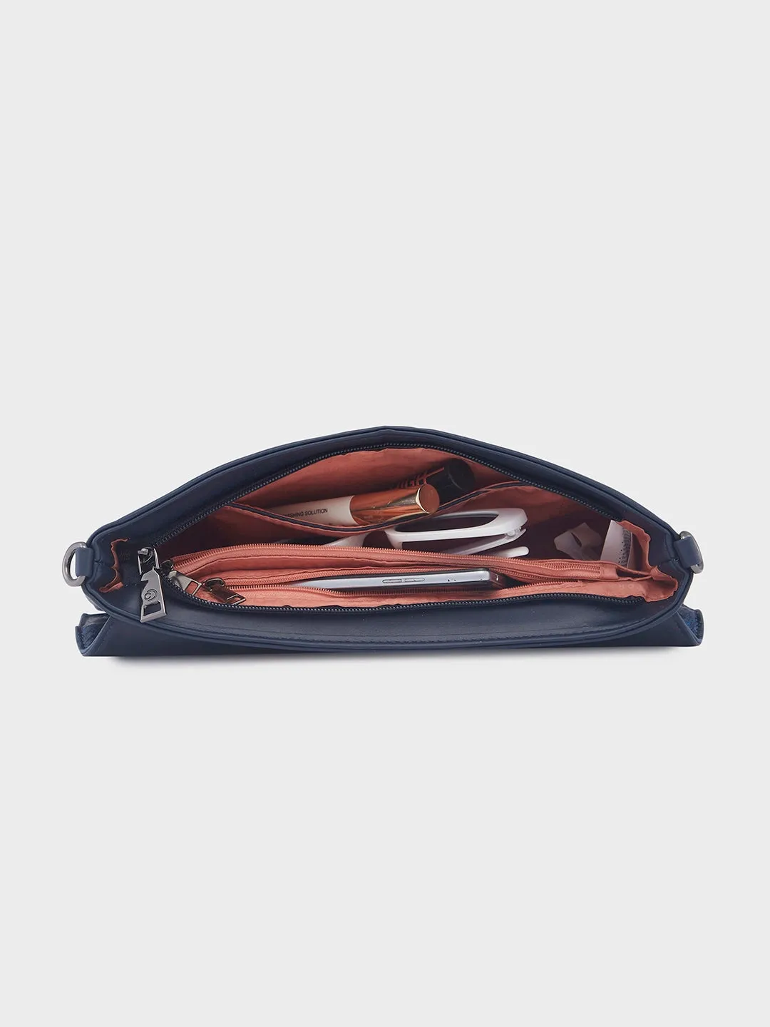 Caprese Ava Clutch Large Navy