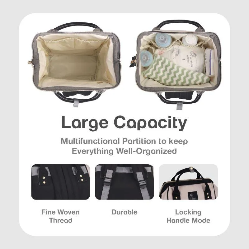 Caramello Diaper Bag For Moms With Personalized Name Tag