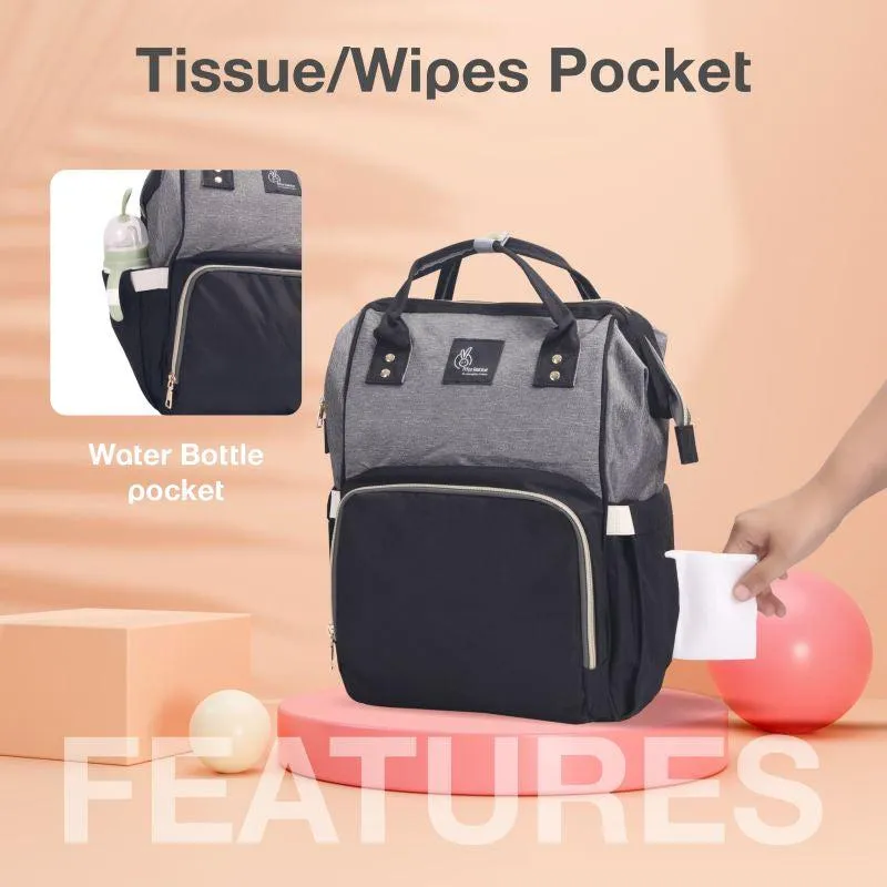 Caramello Diaper Bag For Moms With Personalized Name Tag