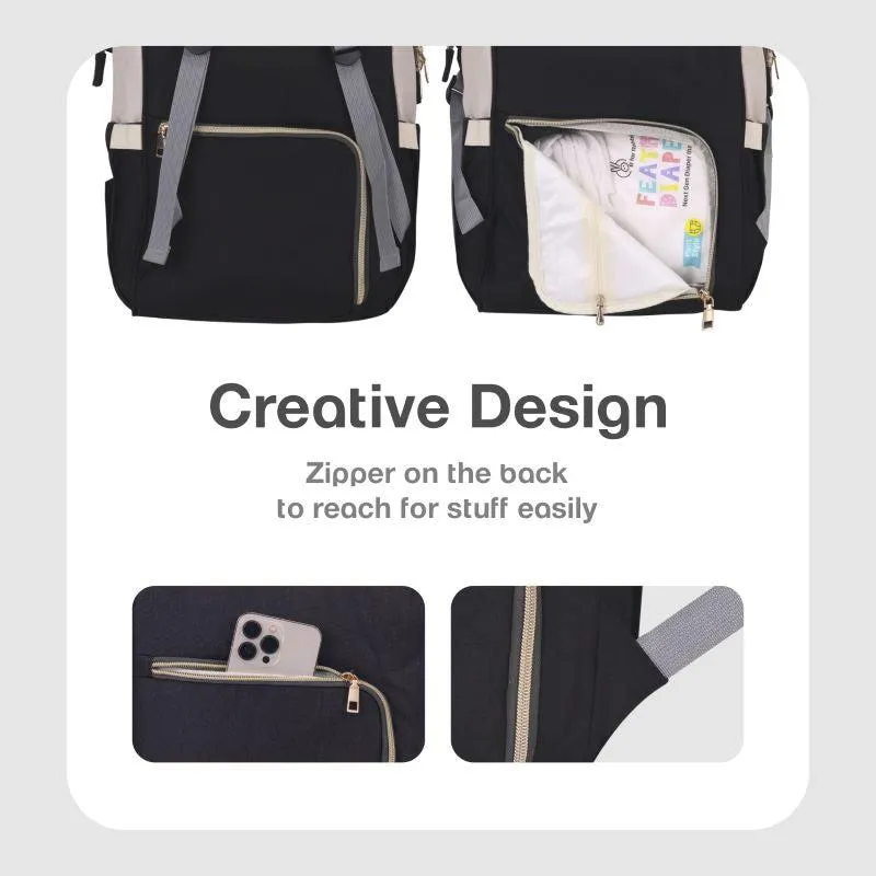 Caramello Diaper Bag For Moms With Personalized Name Tag