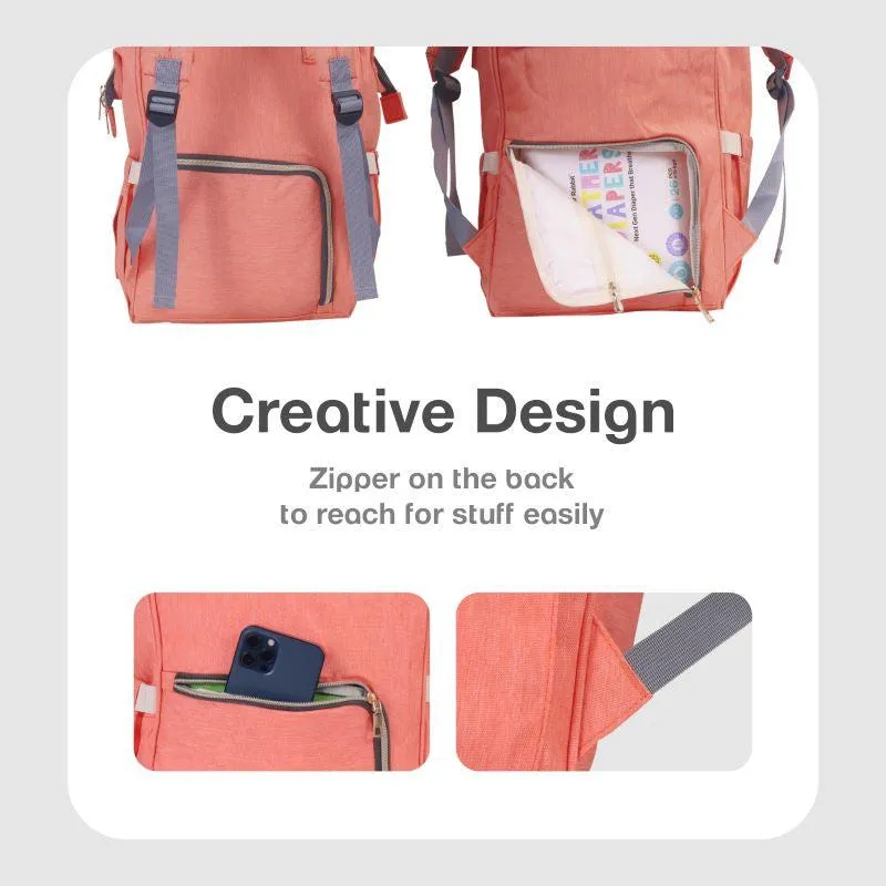 Caramello Diaper Bag For Moms With Personalized Name Tag