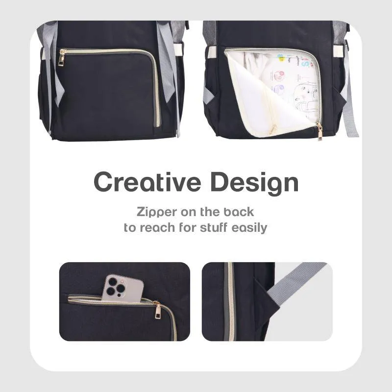 Caramello Diaper Bag For Moms With Personalized Name Tag