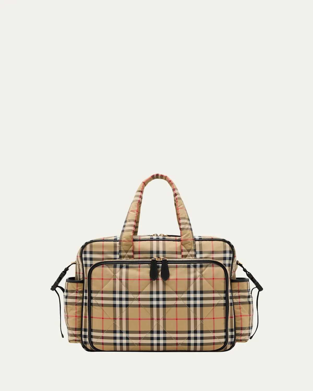 Check-Print Diaper Bag W/ Changing Mat
