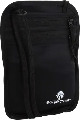 eagle creek TRAVEL GEAR Women's Undercover Silk Neck Wallet, Black, One Size