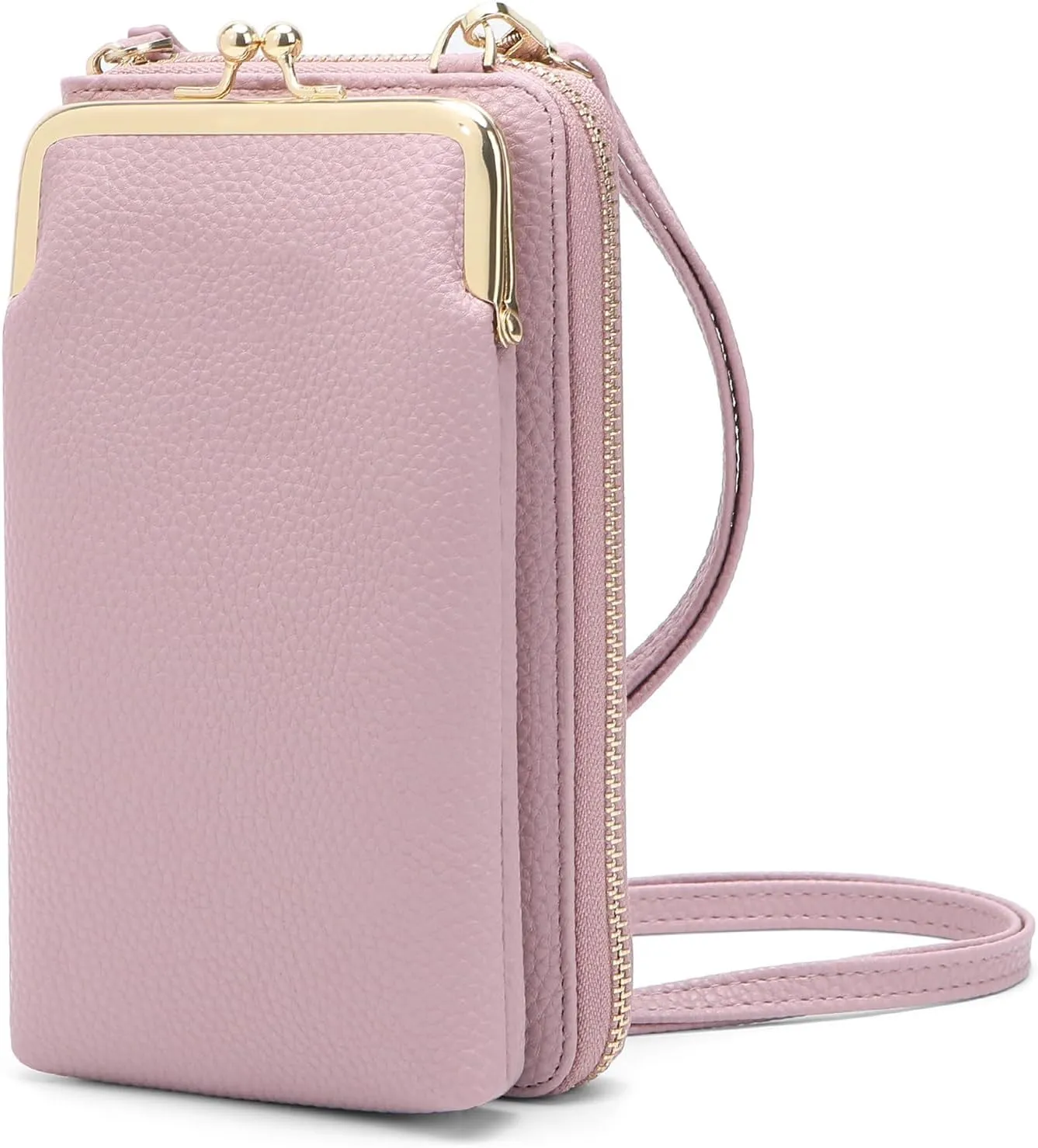 EASTNIGHTS Small Crossbody Phone Bag for Women Cell Phone Purse Wallet Kiss Lock Cute Shoulder Bag with Credit Card Slots