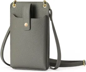 FALAN MULE Small Cell Phone Crossbody Bag Purse for Women, PU Leather Wallet Purse