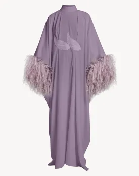 Fatma Feather-Trimmed Kaftan