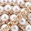 Faux-Pearl Beaded Wristlet