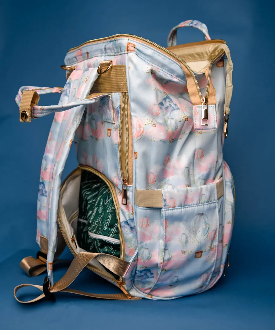 Floating Balloons | cloth diapering diaper bag Make myself Believe