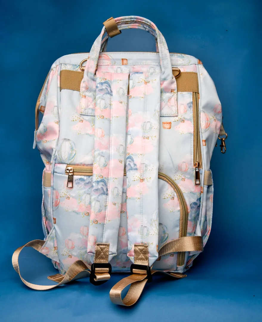 Floating Balloons | cloth diapering diaper bag Make myself Believe