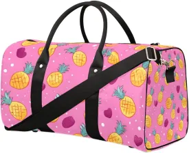 Foldable Travel Bag Little Pineapples Lightweight Carry On Bags for Airplanes Waterproof Travel Duffle Bag For Gym Weekend Overnight