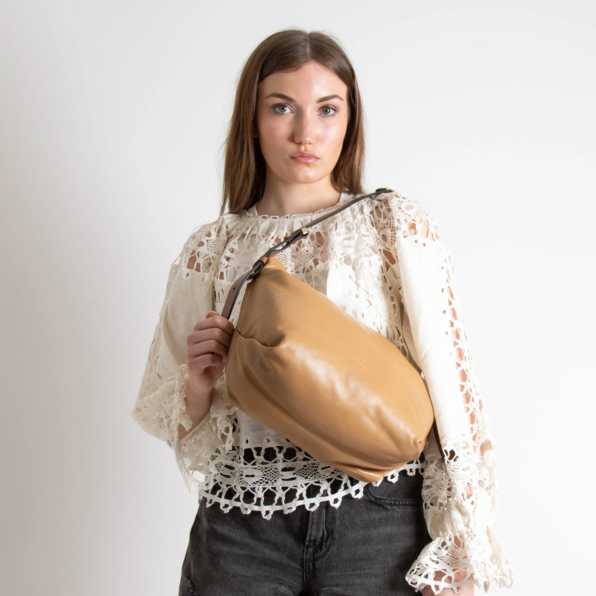 Isabel Marant  Leyden Small Lambs Leather Shoulder Bag