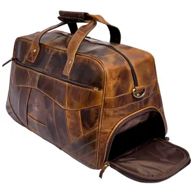 John Leather Travel Duffle Bag