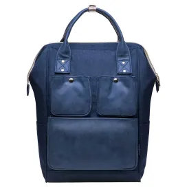KAUKKO Diaper Bag Backpack with Pacifier Holder and Stroller straps - for Mom and Dad, Waterproof, one size, KT03 ( Mediterranean Blue ）