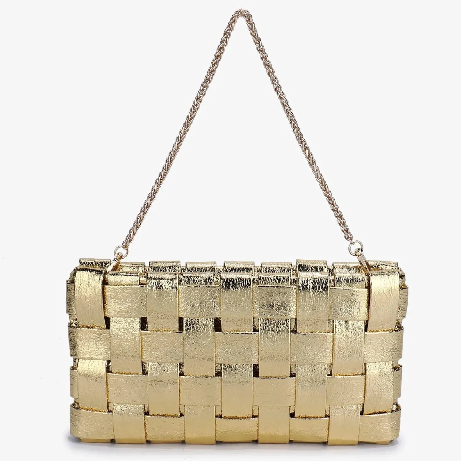 Lindy Clutch Woven Crossbody Purse - Small
