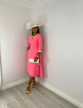 Lizabella pink dress
