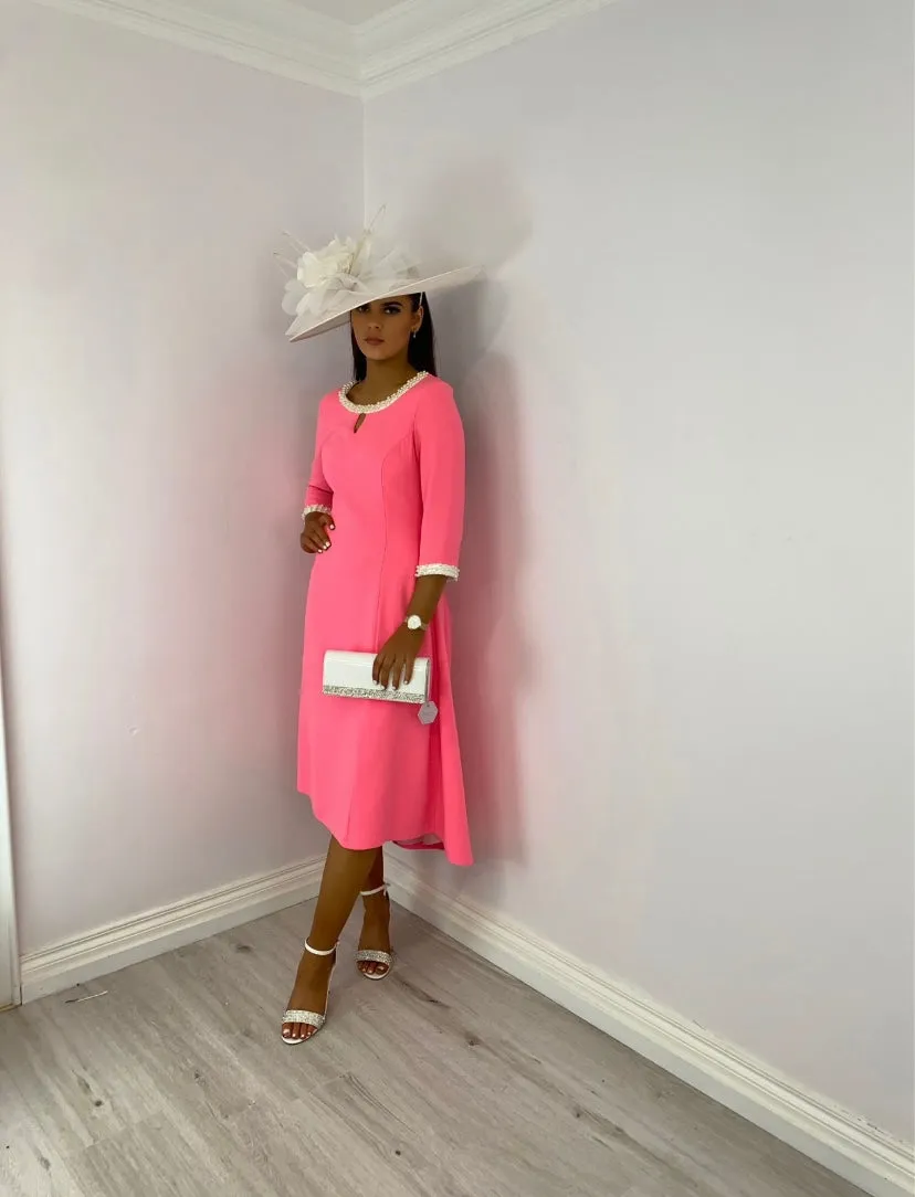 Lizabella pink dress