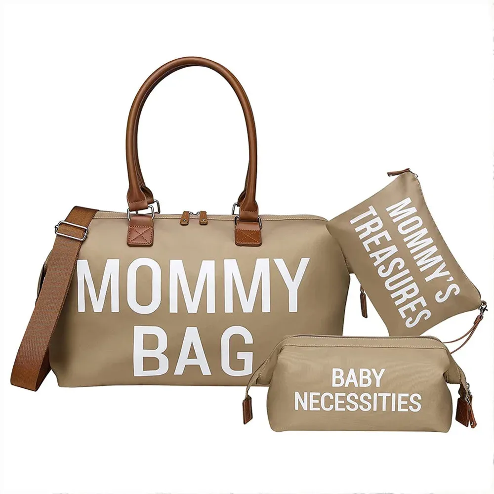 Mama Large Capacity  Tote Bag Travel, Diaper Bag Set (9 Colors)