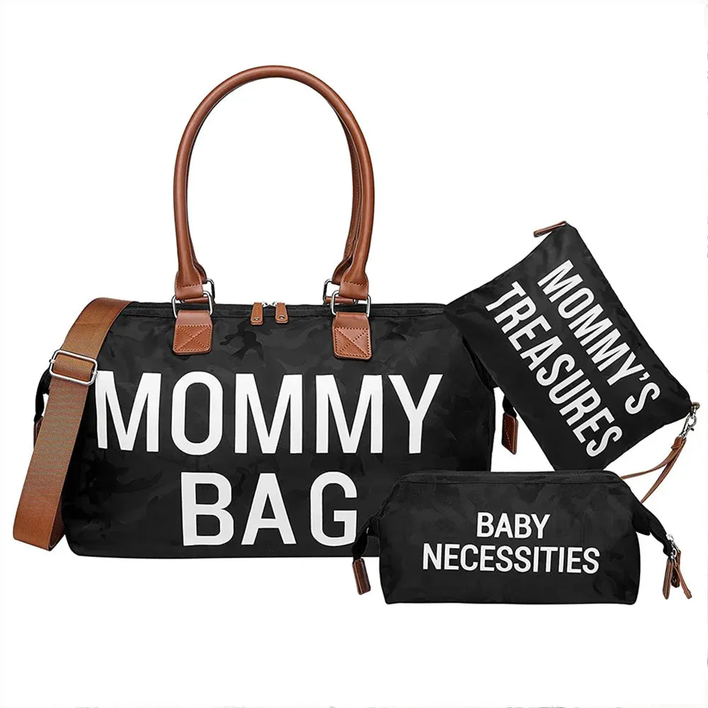 Mama Large Capacity  Tote Bag Travel, Diaper Bag Set (9 Colors)