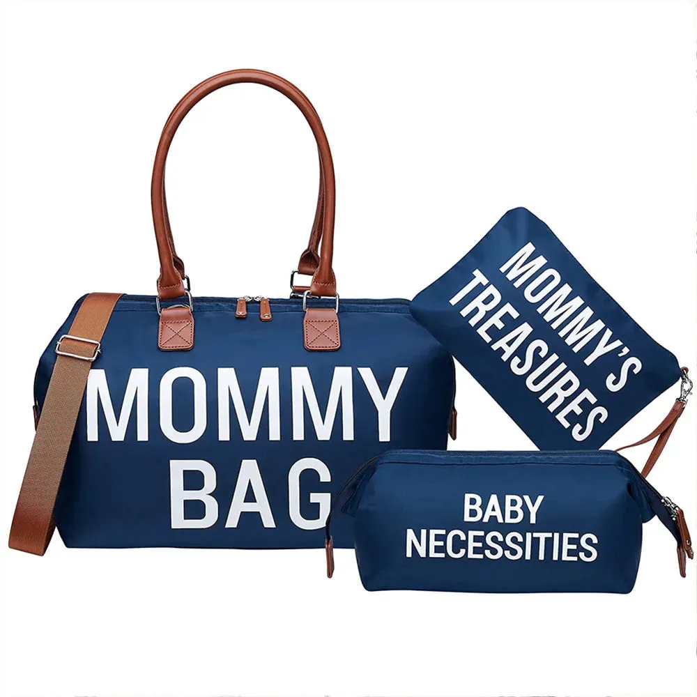 Mama Large Capacity  Tote Bag Travel, Diaper Bag Set (9 Colors)