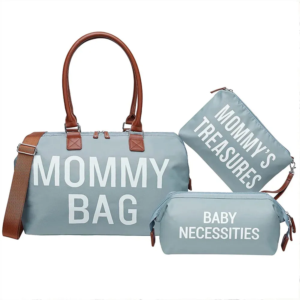 Mama Large Capacity  Tote Bag Travel, Diaper Bag Set (9 Colors)