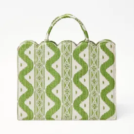 Mrs. Alice Tote Bag (Green Ikat)