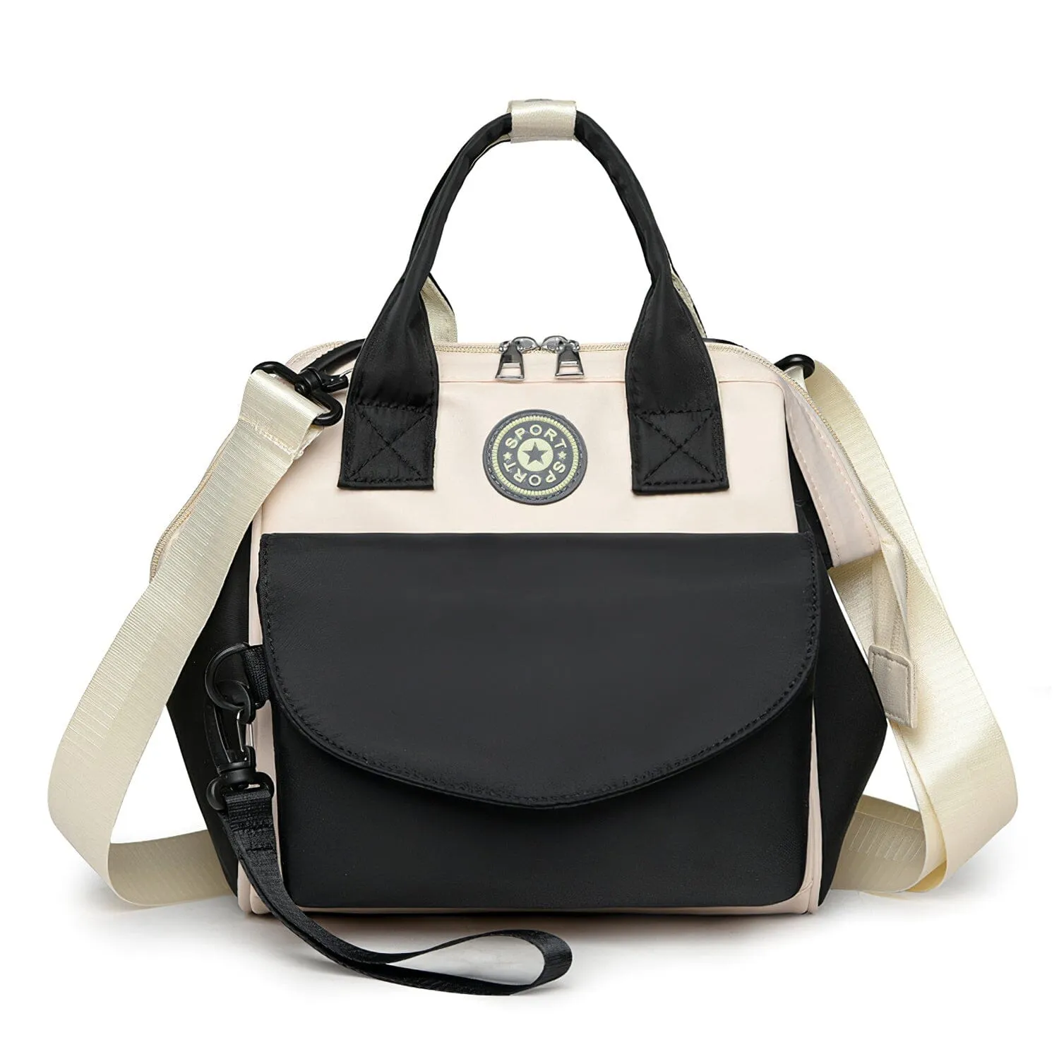 Multifunctional Diaper Changing Bag with 2 Insulated Pockets Commute Bag