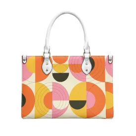 Op Art Handbag, Mod Orange Handbag, Mod 60s Handbag, 60s Style Handbag, 60s Purse Style,Vintage handbag style, Retro Handbag Women