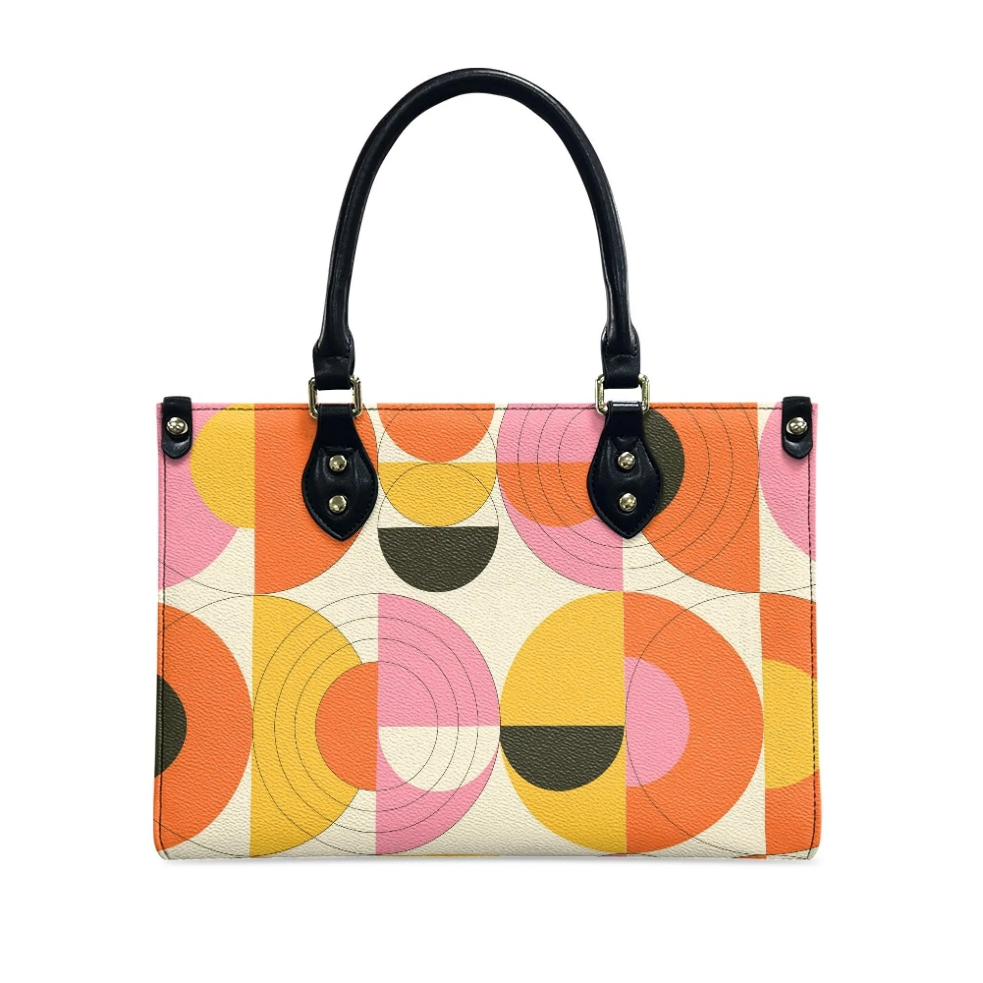 Op Art Handbag, Mod Orange Handbag, Mod 60s Handbag, 60s Style Handbag, 60s Purse Style,Vintage handbag style, Retro Handbag Women