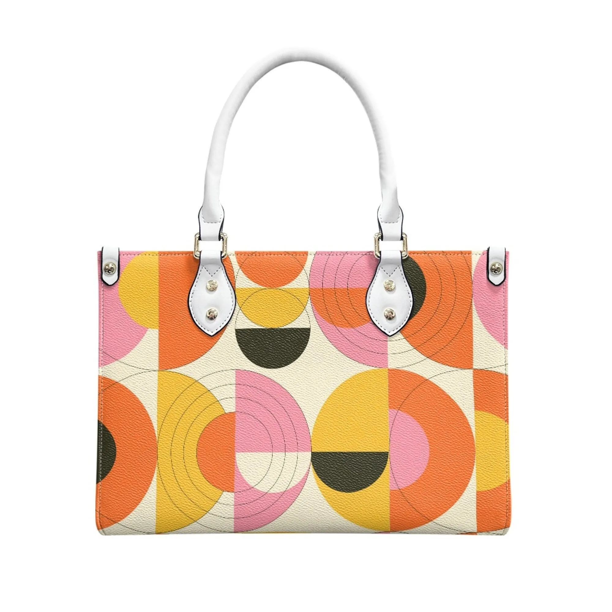 Op Art Handbag, Mod Orange Handbag, Mod 60s Handbag, 60s Style Handbag, 60s Purse Style,Vintage handbag style, Retro Handbag Women