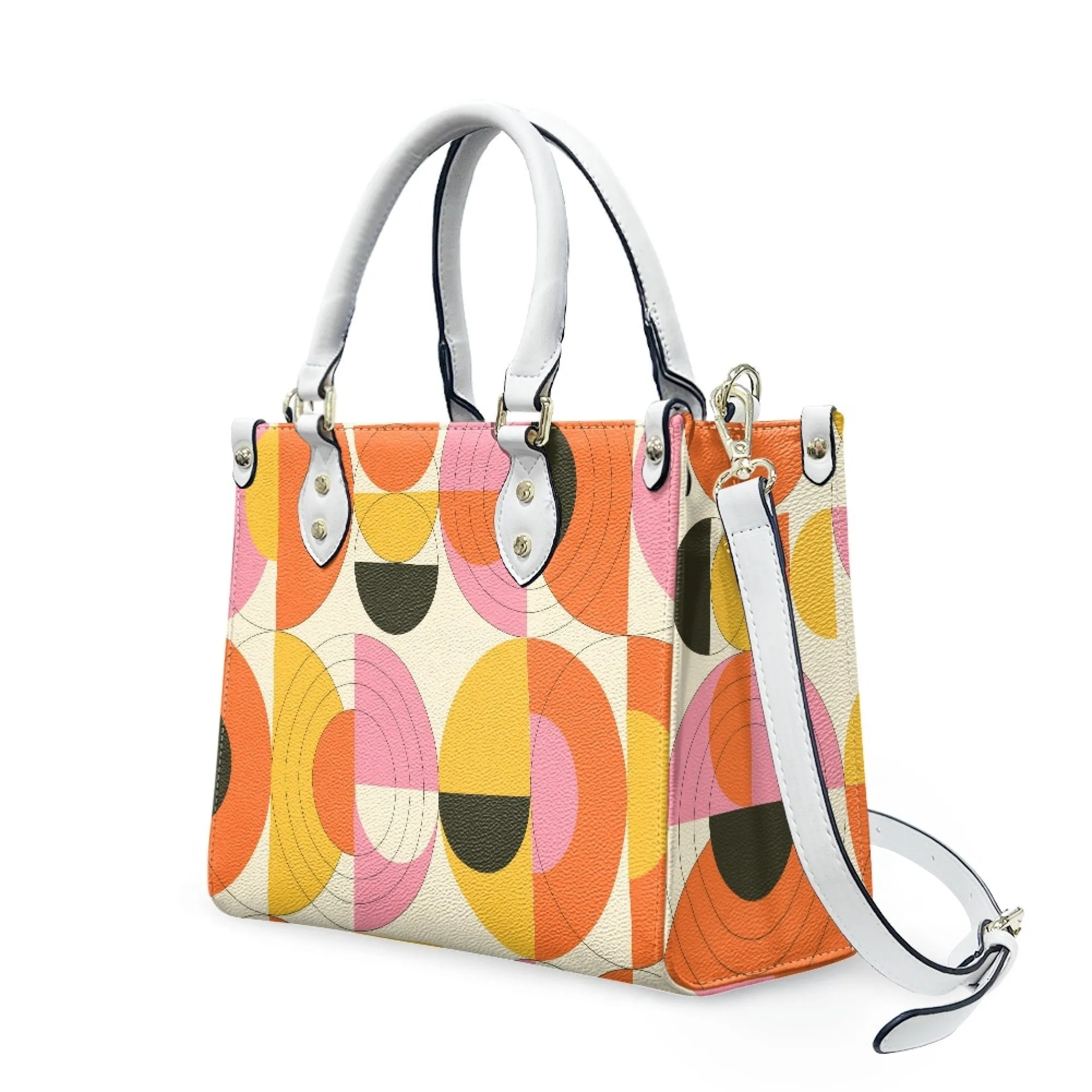 Op Art Handbag, Mod Orange Handbag, Mod 60s Handbag, 60s Style Handbag, 60s Purse Style,Vintage handbag style, Retro Handbag Women