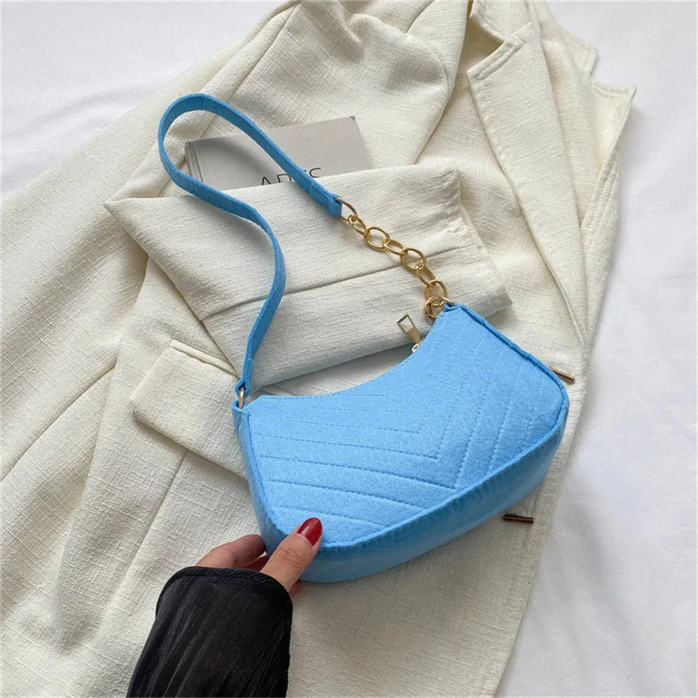 Pleated Evening Handbag Women Top Handle Glitter Clutch