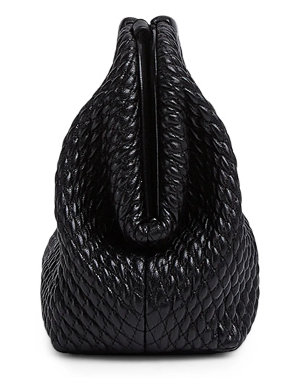 Point Top Handle Bag in Black
