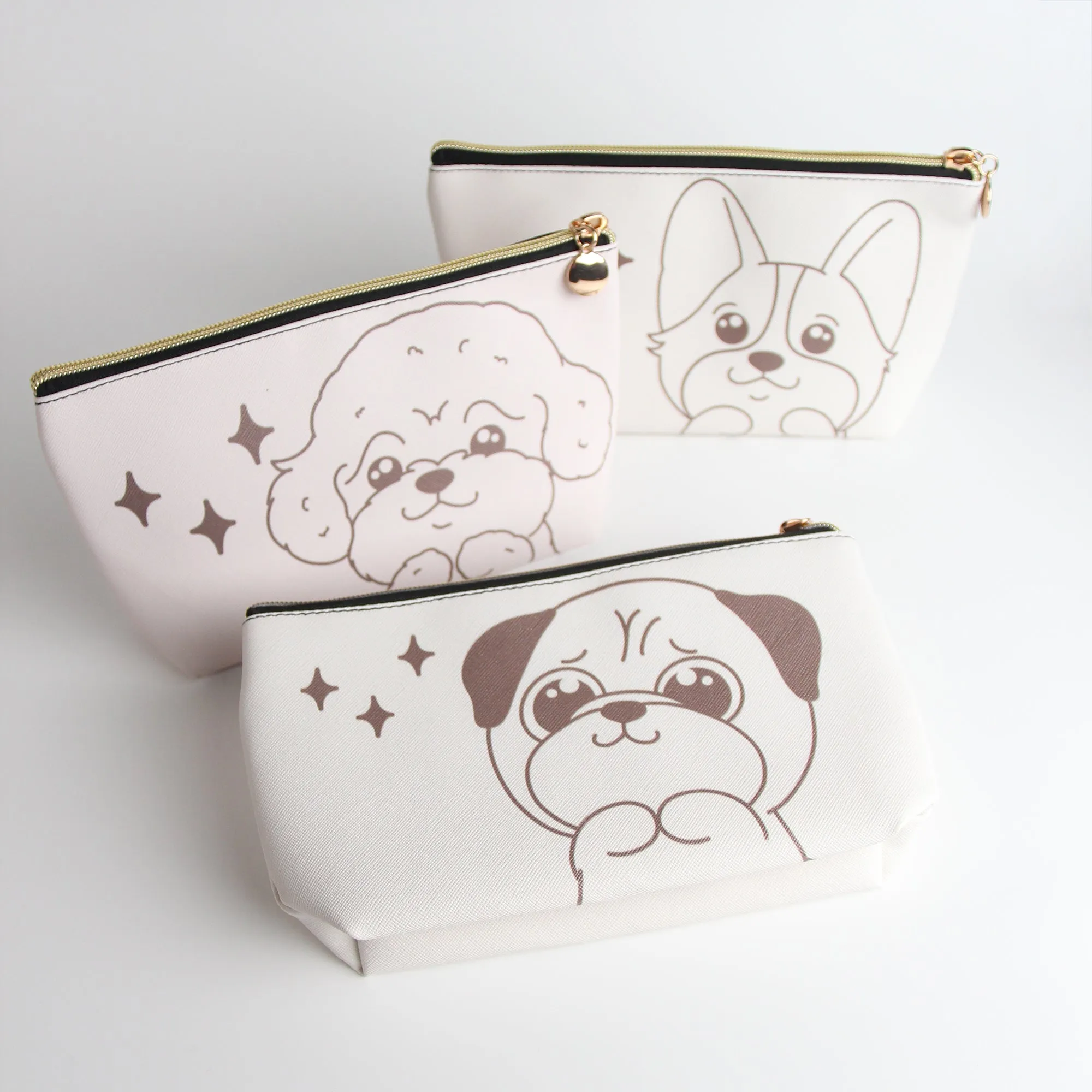 Poodle Travel Makeup Pouch – Chic & Functional Cosmetic Organizer